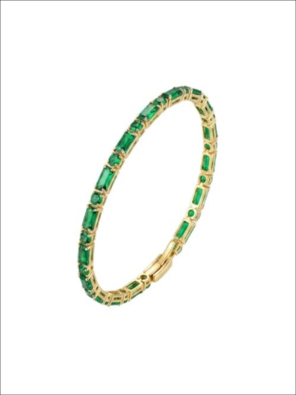 Titanium Steel Tennis Bracelet Cubic Zirconia 7 Inch Stackable